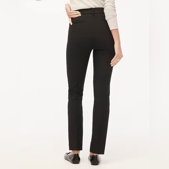 J Crew Factory Petite slim-fit full-length trouser pant Black size 10P NWT CB288 - Picture 2 of 11